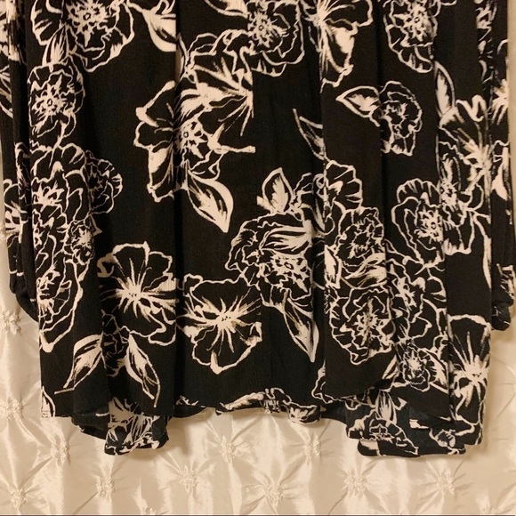 Free People Black Floral Cutout Tree Swing Mini Dress - Picture 4 of 16